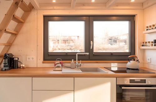Neuland Boat Rental | Boat 'Hausboot Mit Kamin' with Private Terrace and Wi-Fi