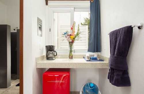 Colonia Centro Villa | Boutique Cozumel Getaway, Pool, A/C, CoffeeBar, and Balcony