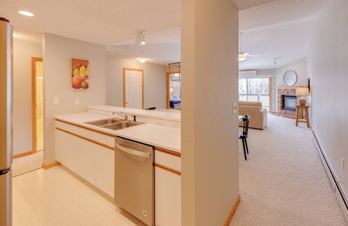 Bretton Woods Condo | Bretton Woods Condo- cozy fireplace and private deck, relaxing yet near it all!