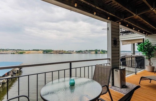Osage Beach Condo | Bridgepointe ~Lakefront Condo with Stunning Main Channel Views & Private Deck!