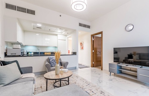 Business Bay Apartment | Bright 1BR in Noura Tower, Al Habtoor City, Business Bay