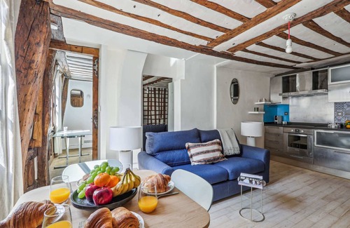 Vivienne Apartment | Bright 1BR - Walk to Louvre - Opera