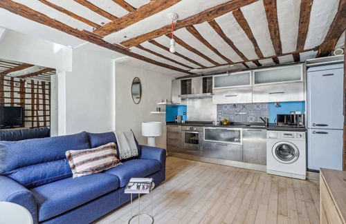 Vivienne Apartment | Bright 1BR - Walk to Louvre - Opera