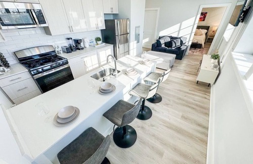 Ironbound District Apartment | Bright 2BR/2BA with Master Suite, Near Penn Station & Airport