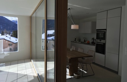 Zuoz Apartment | Bright, chic apartment with stunning views in the Inn Valley and mountains