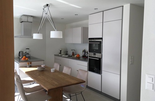 Zuoz Apartment | Bright, chic apartment with stunning views in the Inn Valley and mountains