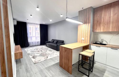 Almaty Apartment | Bright Raimbek19-21 Residence 1br, next to metro & drinking water as a gift