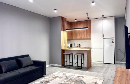 Almaty Apartment | Bright Raimbek19-21 Residence 1br, next to metro & drinking water as a gift