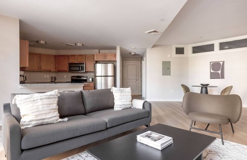 Central Square Apartment | Bright Somerville 1BR w/W/D in Building, nr Harvard & MIT, by Blueground