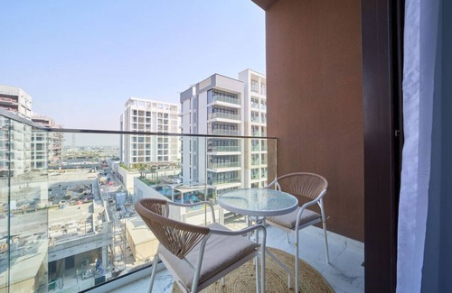 Nad Al Sheba Apartment | Bright & Stylish Studio in Meydan | Azizi Riviera