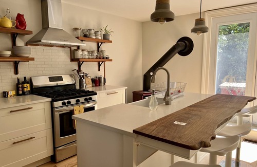 North End House | Bright, trendy North-end Victorian two bedroom home with an office