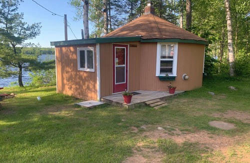 Winter Cabin | Bucktail Lodge Lakeview Cabin on Barker Lake in Winter, Wisconsin
