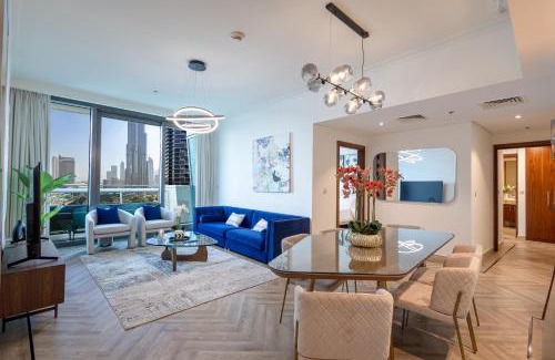 Downtown Dubai Apartment | Burj Vista LUX 2BD Full Burj View, connected to Mall