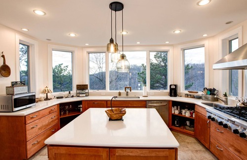 Black Mountain House | Burnt Ridge Retreat | Mountaintop Home | Fire Pit and 50 Mile Views