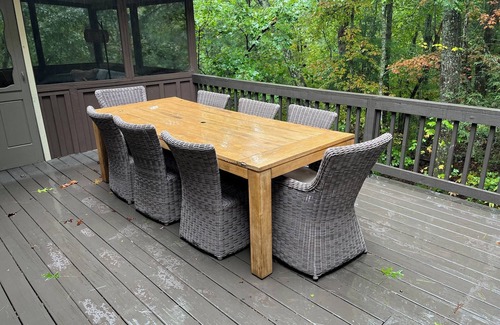 Lakemont Cabin | By Lake Rabun Beach and Angel Falls. Dreamy, dog friendly, and forest views