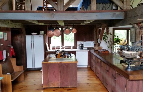 Stratton and Bromley Ski Areas House | By Manchester, VT-Circa 1840 Hand Hewn Barn on private pond close to skiing.