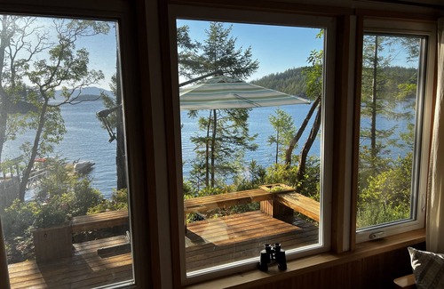 Sunshine Coast Cabin | Water access cabin on Nelson Island. 250' of lowbank waterfront in Blind Bay