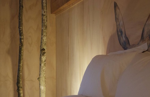 Saint-Nabord Ski Chalet | Cabane le cèpe with Scandinavian bath, ponds and panoramic view