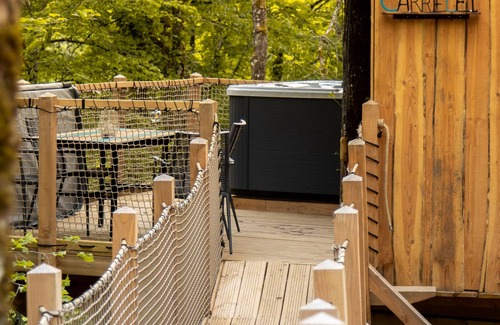 Masclat Cabin | Cabin Carrelet PMR with spa Occitanie