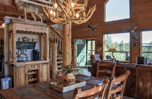 Pagosa Meadows IV House | Cabin on the Rocks: 7 Acres, Hot Tub, Stunning Views, 4.5 miles to Pagosa Springs & Wolf Creek Ski!