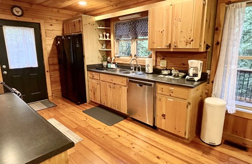 Lake Lure Cabin | Cabin w/Game Room, Fire Pit & Private River Trail