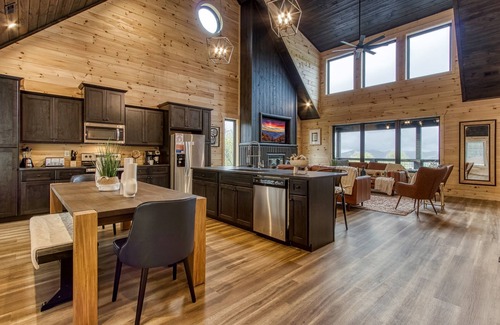 Gatlinburg - Pigeon Forge Cabin | Cabin w/Indoor Pool, Hot Tub, Theater & Views—Near Pigeon Forge, Sleeps 12
