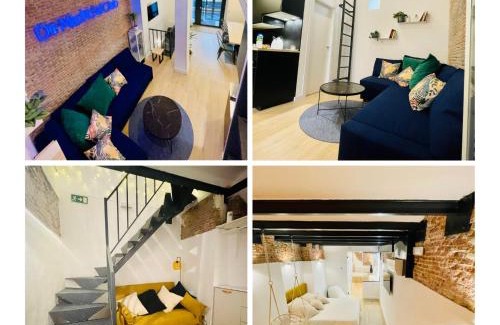 Embajadores Apartment | Calle Amparo 86 Lujoso Dúplex con Jacuzzi en Lavapies especial parejas