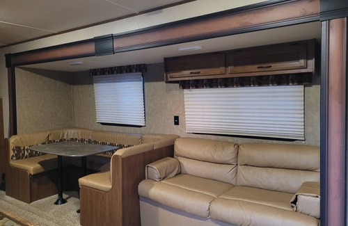 Madeline Island RV Rental | Camp in style with AC/heat, WIFI, on Main Street, 1 block from Joni's beach