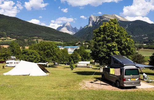 Lus-la-Croix-Haute House | Camping Champ la Chèvre* - Edelweiss cabin (without toilets) 4 people