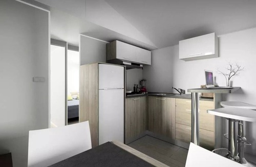 Ayzac-Ost House | Camping ecovillage SOLEIL DU PIBESTE * - Mobile home Tourmalet 2 bedrooms = bed linens + towels + household 4 people