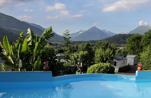 Ayzac-Ost House | Camping ecovillage SOLEIL DU PIBESTE * - Mobile home Tourmalet 2 bedrooms = bed linens + towels + household 4 people