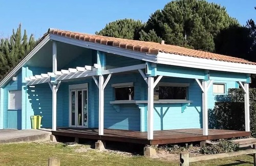 Audenge House | Camping Le Braou* - Privilege 27m² - 3 bedrooms - Air conditioning + TV + dishwasher 6 people