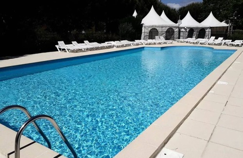 Audenge House | Camping Le Braou* - Privilege 27m² - 3 bedrooms - Air conditioning + TV + dishwasher 6 people