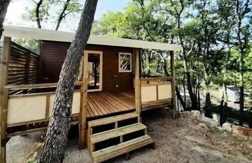 Bauduen House | Camping Tikayan Rives du Lac de Sainte Croix* - Tennessy mobile home with 2-room jacuzzi for 2 people Air-conditioned
