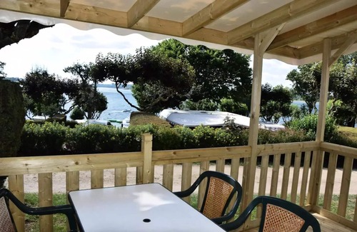 Salles-Curan House | Campsite Beau-Rivage * - Cottage EVASION (covered terrace) New 2024 4 to 5 people - 4 pers. included in the tariff