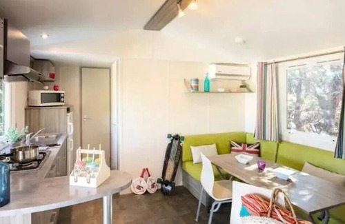 Torreilles House | Campsite La Palmeraie * - Classic 3-room mobile home for 4/6 people Air-conditioned