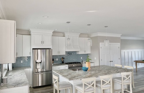 Topsail Beach House | Canal Front Home-3-minute walk to beach with private boat dock