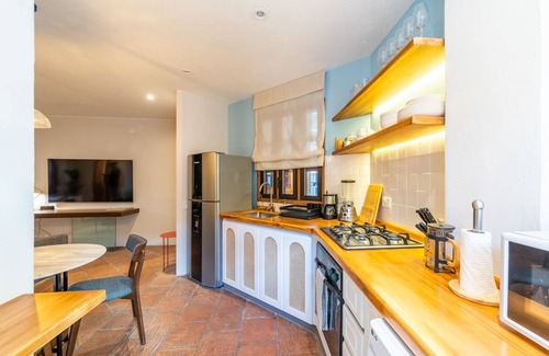 La Candelaria Apartment | Candelaria | Lux Vintage 2BR | Chimney, Patio, BBQ