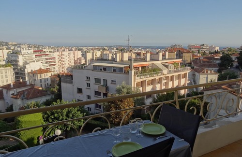 Carnot Apartment | CANNES- VUE MER-GRAND T2- 55 m²- PARKING PRIVE-CLIM-CALME