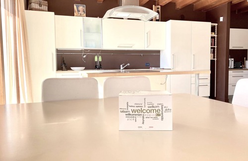 Moniga del Garda Apartment | Casa Assiolo with balcony, garden and lake view