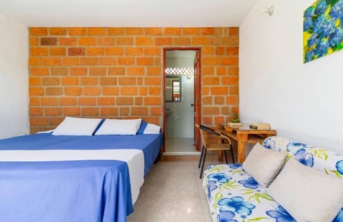 Taganga House | Casa Tara Double room with terrace and sea sight