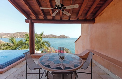 Zihuatanejo Villa | Casa Tomasina: Staffed Oceanfront Estate with Giant Infinity Pool + Views