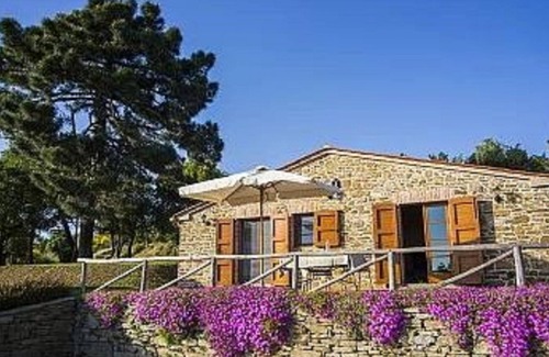 Creti House | Casale Contea Il Cipresso with swimming pool and panoramic view