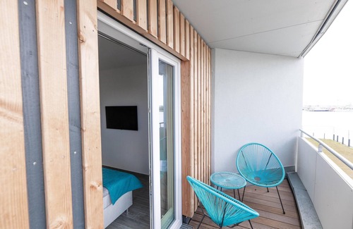 Olpenitz Apartment | Catamaran - sauna, water view, balcony, barbecue