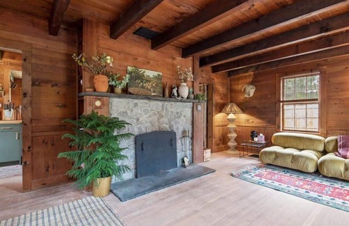 Town of Broome Cabin | Catskills Cabin by River with Fire Pit