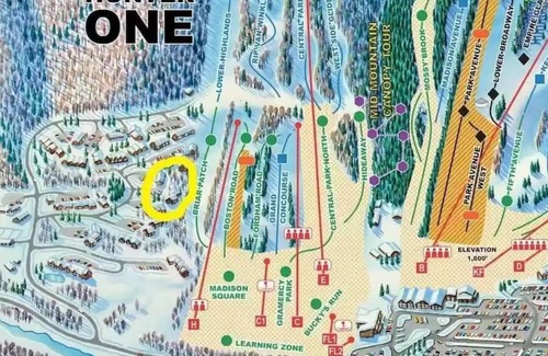 Hunter Apartment | Catskills Oasis True Ski In Out on Hunter Mountain That Fits 6