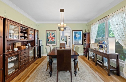 Hancock House | Central Austin home with private pool and hot tub