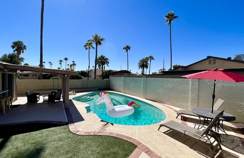 Pima Meadows House | Central Scottsdale Home with pool, 4 beds, 3Br/2Ba, AC, and close to everything!