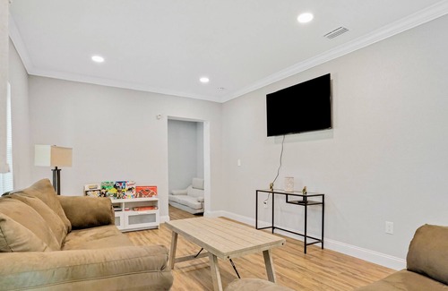 Palm River-Clair Mel House | Centrally located home with a full kitchen, board games, and central AC