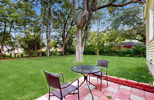 Columbia House | Centrally located with large yard, electric fireplace & w/d